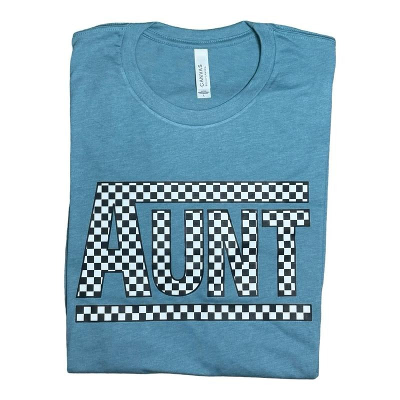 Checkered Aunt Graphic T-shirt Womenswear Hoodie, Sweatshirt | HypeDripTees.com
