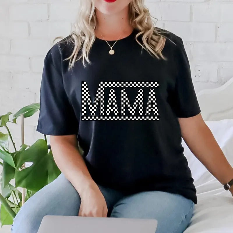 Checkered Mama Shirtmama Shirtmama Teecheckered Shirt Checkered Teeretro Mama Shirtmothers Day Shirtchecker Pattern Mama Shirtmama T-Shirts, Hoodie, Sweatshirt