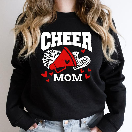 Cheer Mom Sweatshirt, Cheerleader Hoodie, Sport Team Support Sweater For Mama, Cheerleading Hoodie, Coach Mother Birthday Gift Sweatshirt.