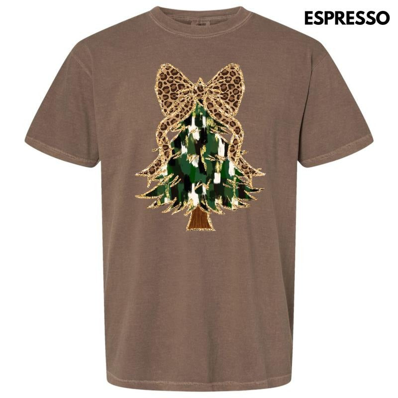 Cheetah Bow Brushstroke Tree Comfort Colors T-Shirt 'NLB' Hoodie, Sweatshirt | HypeDripTees.com