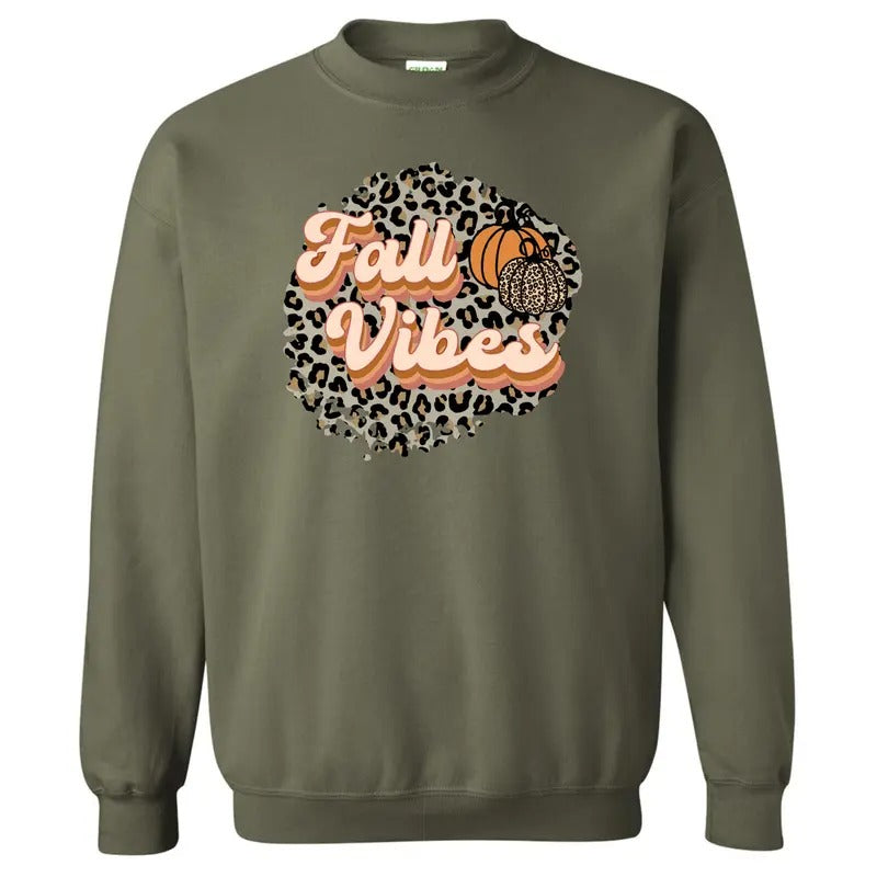 Cheetah Fall Vibes Sweatshirt 'NLB' T-Shirts, Hoodie | HypeDripTees.com