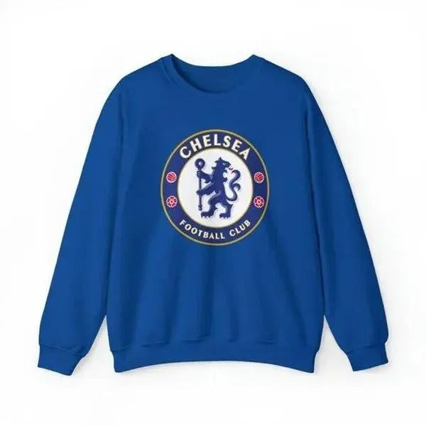 Chelsea football club Crewneck Sweatshirt shirt retro tee H34 royal blue Hoodie | HypeDripTees.com