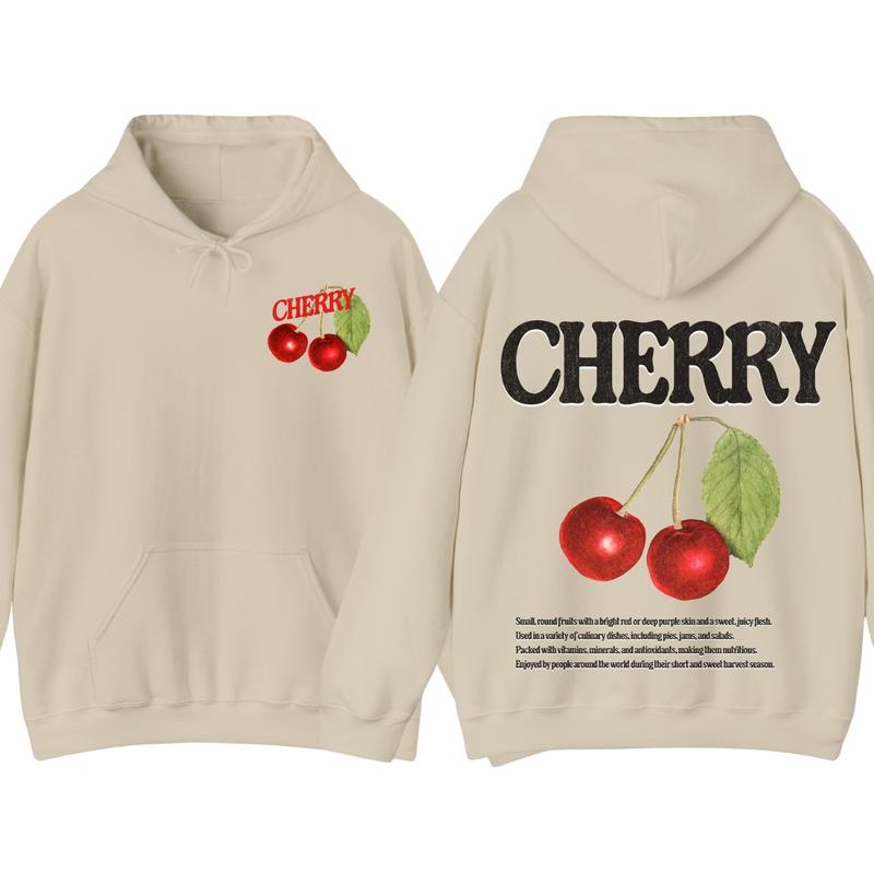 Cherry Fruit Shirt, Retro Fruits Vintage Graphic Shirt Hoodie, Sweatshirt | HypeDripTees.com