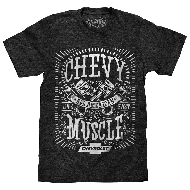 Chevrolet All American Muscle T-Shirt - Gray Hoodie, Sweatshirt | HypeDripTees.com
