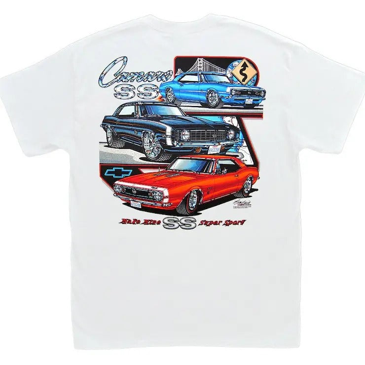 Chevrolet Camaro SS White T-Shirt 1967 1968 1969 - Motion Copo Rs SS 350 396 427 Hoodie, Sweatshirt | HypeDripTees.com
