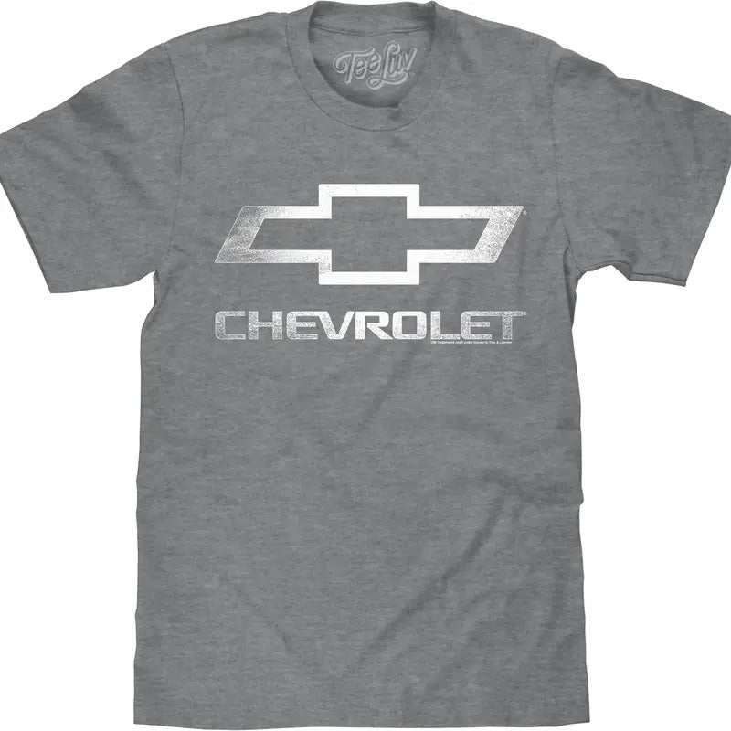 Chevrolet Logo Big and Tall T-Shirt - Gray Hoodie, Sweatshirt | HypeDripTees.com