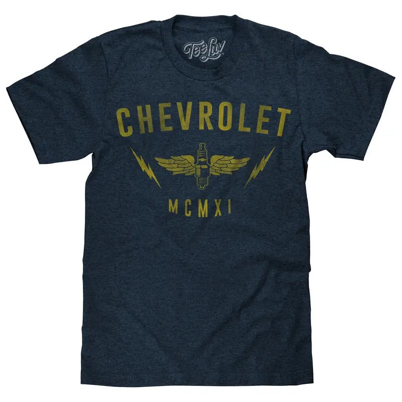 Chevrolet MCMXI T-Shirt - Navy Hoodie, Sweatshirt | HypeDripTees.com