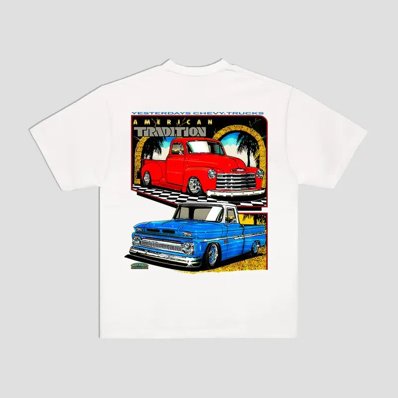Chevy Yesterday Truck T-Shirt Classic OBS Trucks Menswear Hoodie, Sweatshirt | HypeDripTees.com