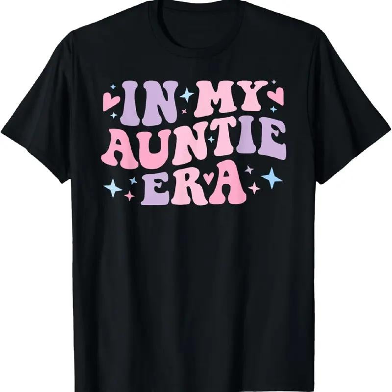 Chic Auntie Era T-Shirt With Heart Details Hoodie, Sweatshirt | HypeDripTees.com