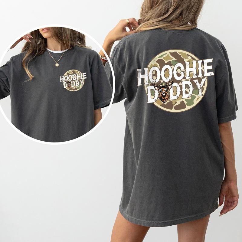 ChicCotton Hoochie Daddy Comfort Colors Shirt, Daddy Hunter T-shirt, Camo Hoochie Daddy Graphic Tee, Camo Hunting Shirt,...