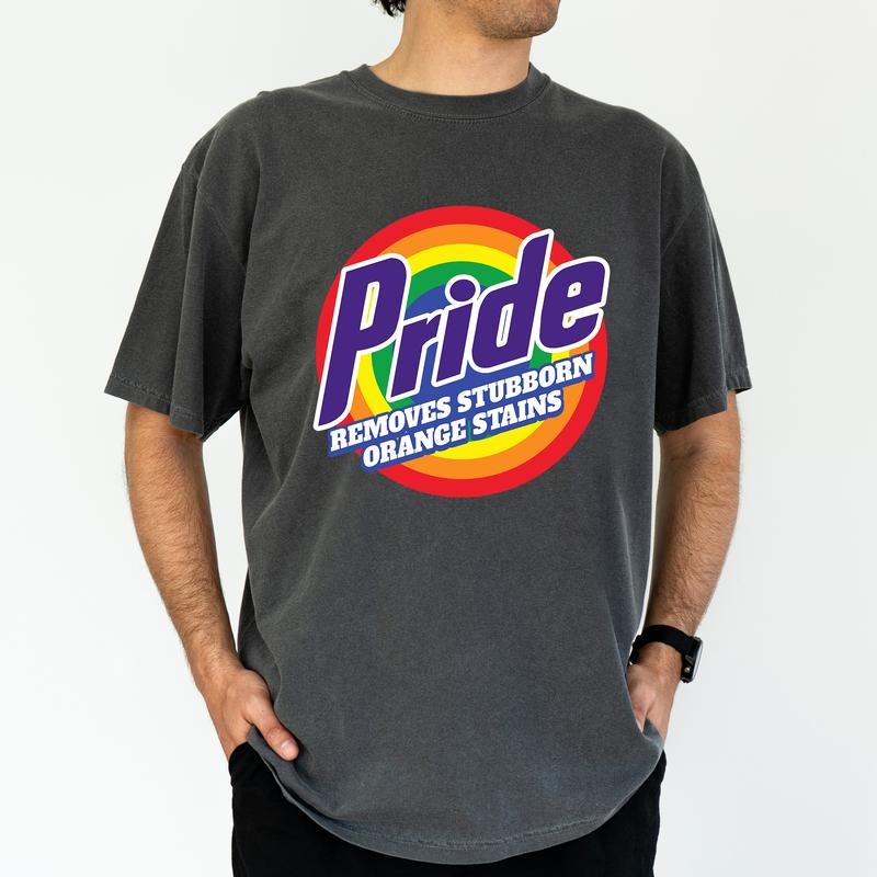 ChicCotton Pride Removes Stubborn Orange Stains Comfort Colors Graphic Tee, Subtle FDT T-shirt For Men, Pride Month...