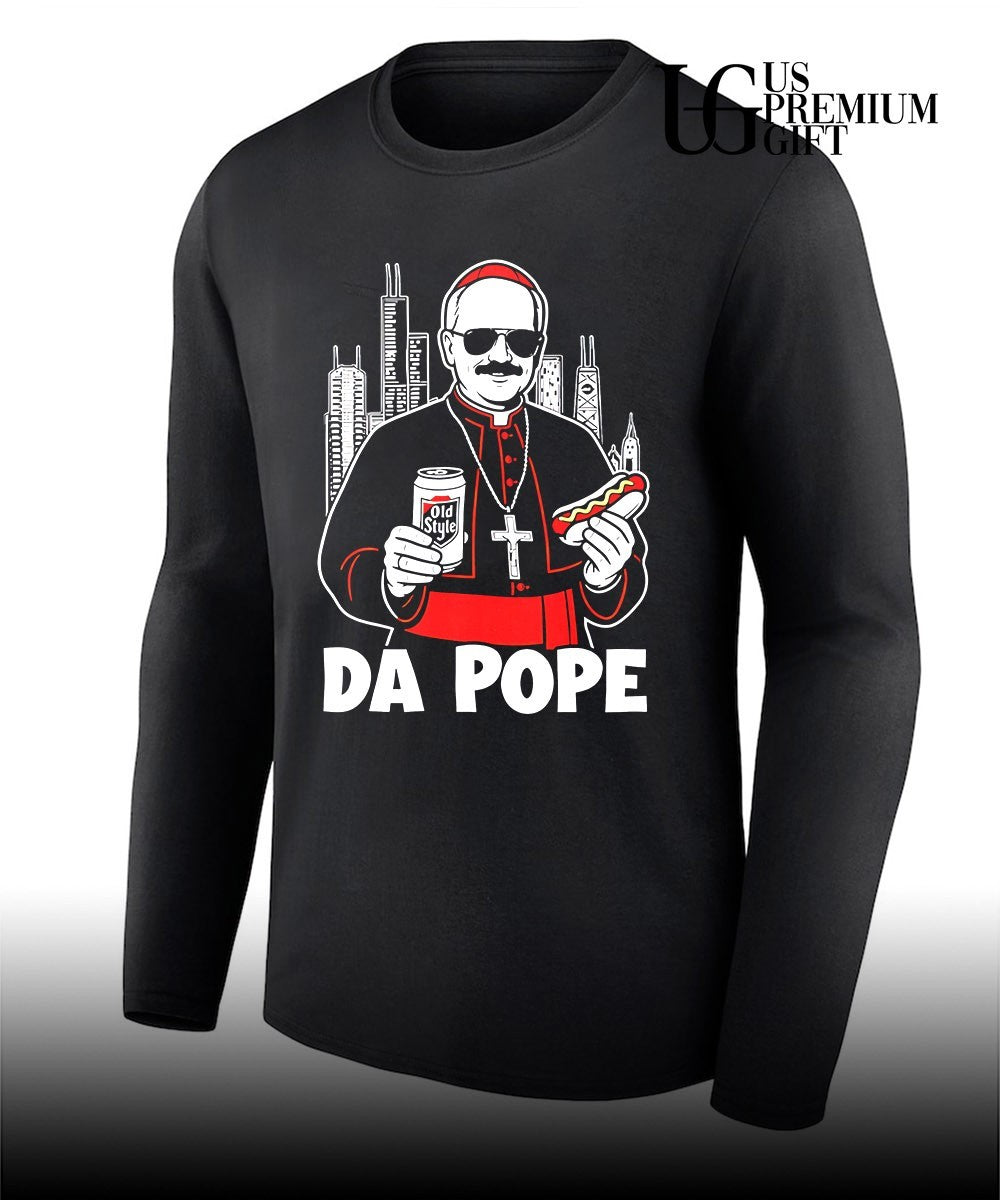 Chicago Cardinal Da Pope Beer Hotdog shirt