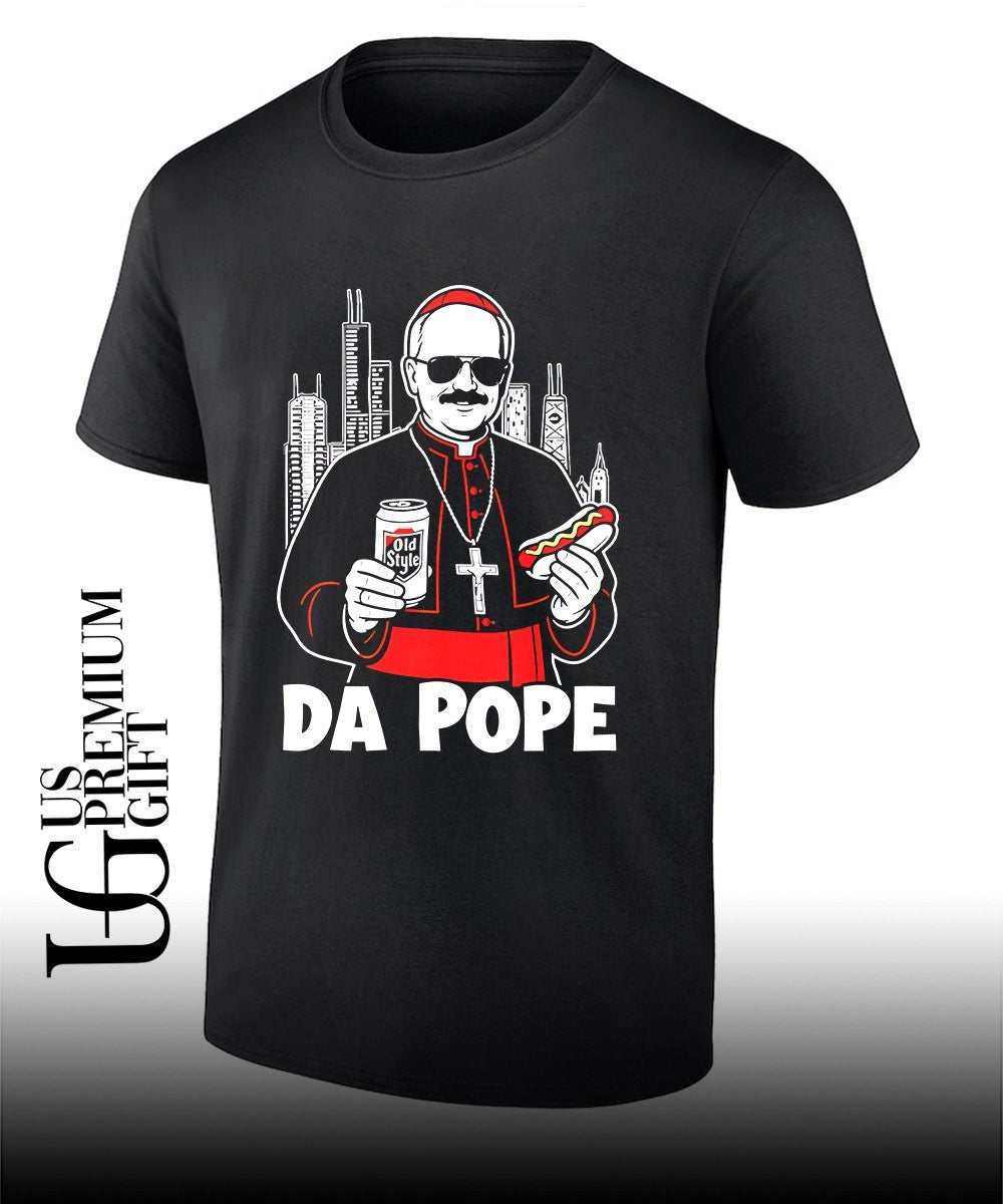 Chicago Cardinal Da Pope Beer Hotdog shirt