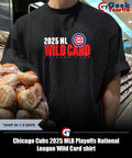 Chicago Cubs 2025 MLB Playoffs National League Wild Card shirt