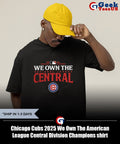 Chicago Cubs 2025 We Own The American League Central Division Champions shirt