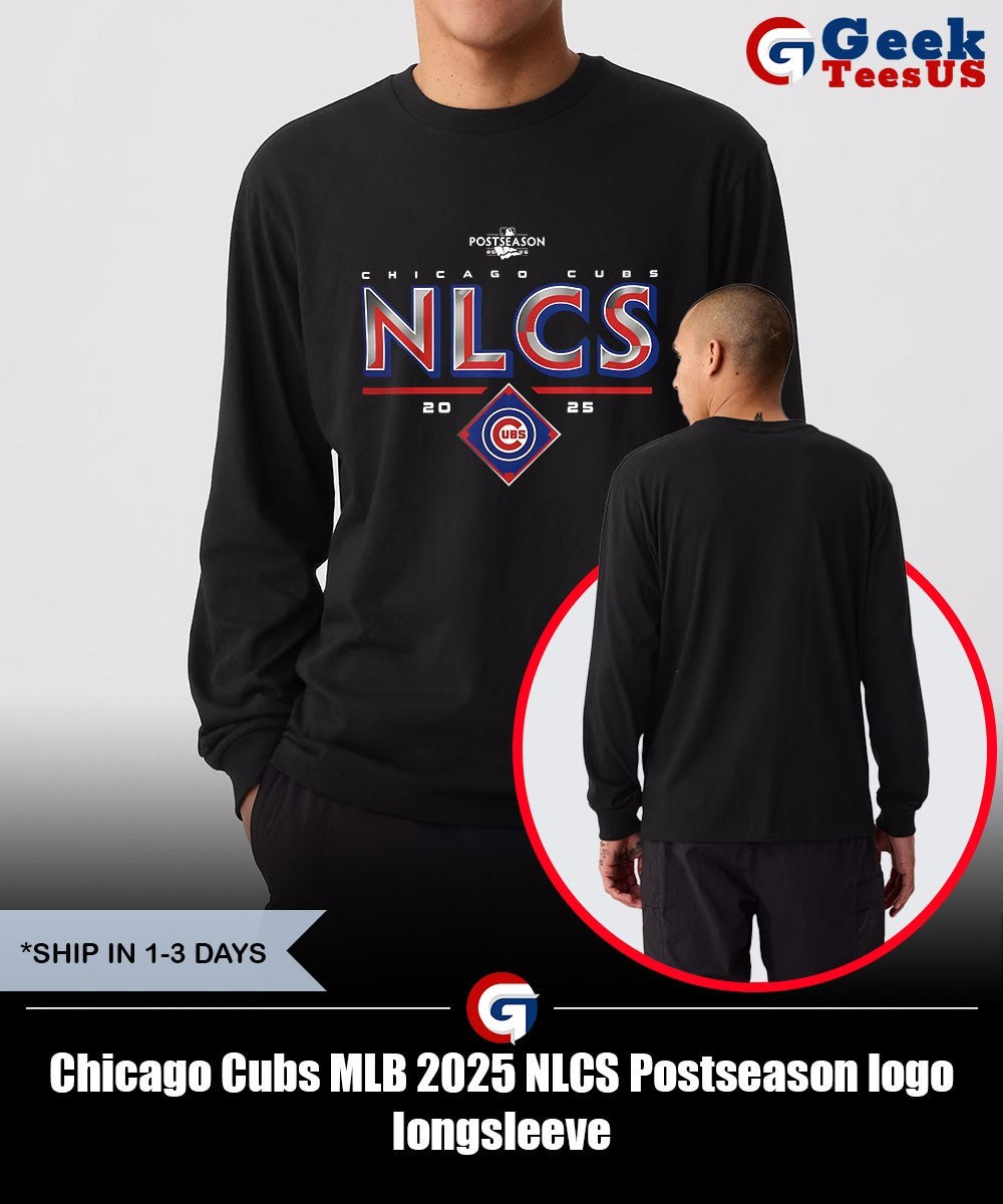 Chicago Cubs MLB 2025 NLCS Postseason logo shirt