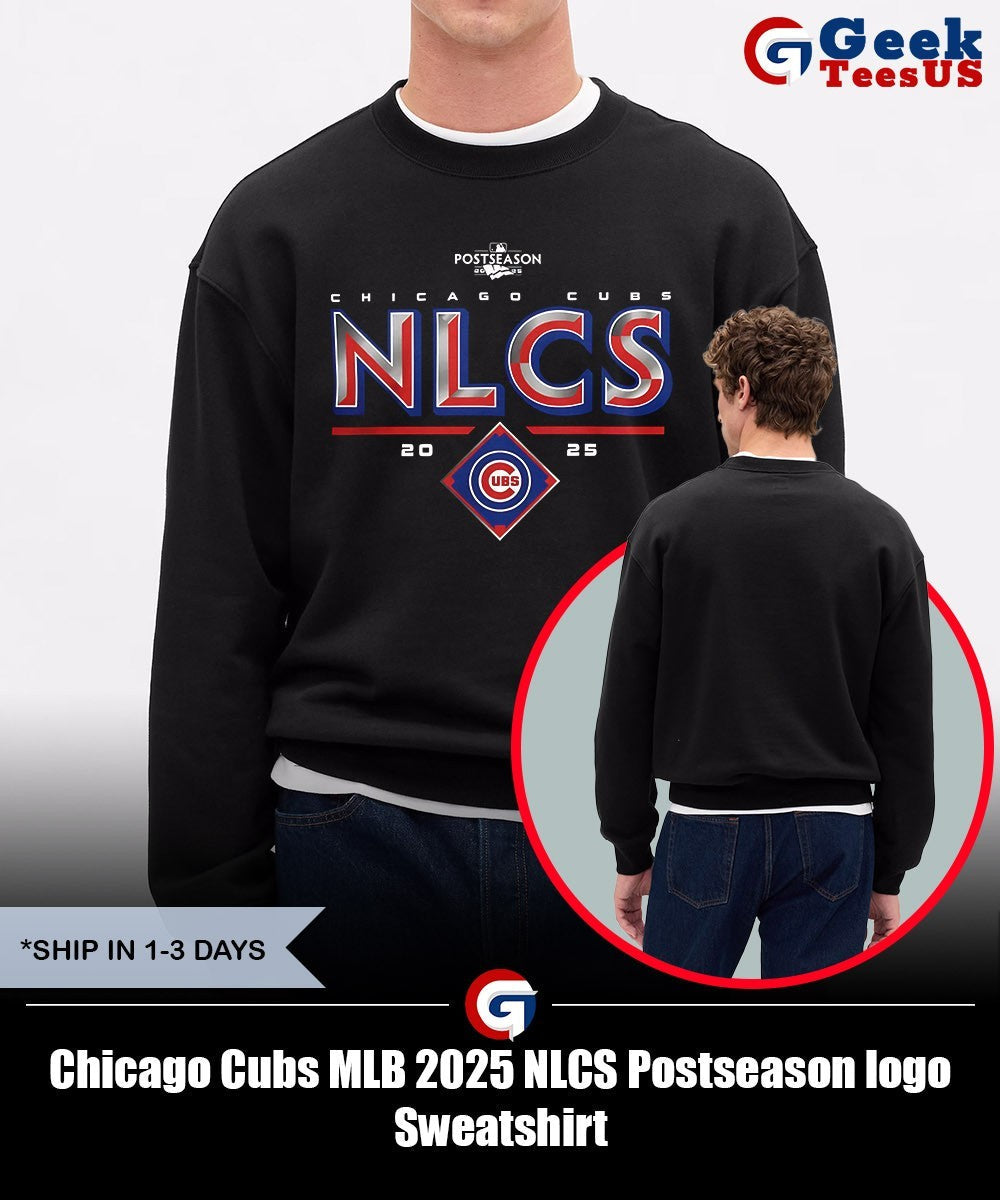 Chicago Cubs MLB 2025 NLCS Postseason logo shirt