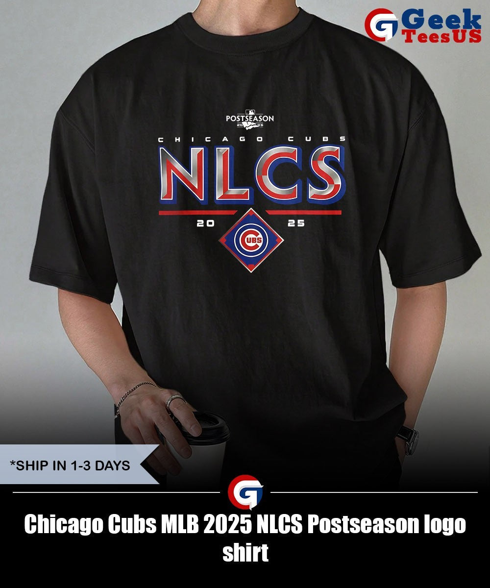 Chicago Cubs MLB 2025 NLCS Postseason logo shirt