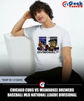 Chicago Cubs vs Milwaukee Brewers baseball MLB National League Divisional American 2025 mascot shirt