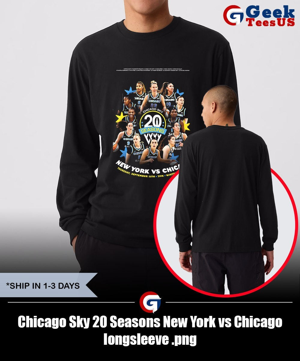 Chicago Sky 20 Seasons New York vs Chicago shirt
