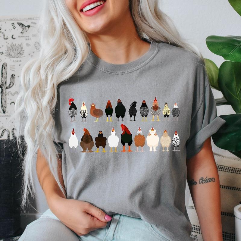 Chicken Breeds Farm Animal Lover T-Shirt Hoodie, Sweatshirt | HypeDripTees.com