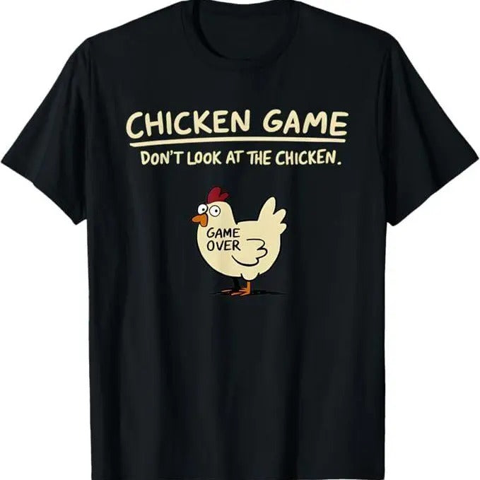 Chicken Game Shirt, Chicken Game Don't Look At The Chicken Funny Chicken T-Shirt Hoodie, Sweatshirt | HypeDripTees.com