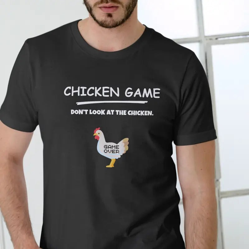 Chicken Game T Shirt, Unisex, 100% Cotton Hoodie, Sweatshirt | HypeDripTees.com