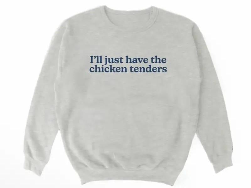 Chicken Tenders Crewneck Sweatshirt T-Shirts, Hoodie | HypeDripTees.com