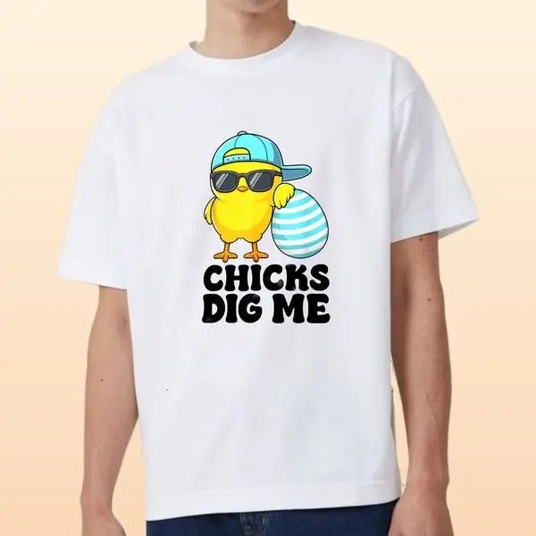 Chicks Dig Me T-shirt Cotton Weekend Vibes Only Retro Design Ultimate Gift For Fans Hoodie, Sweatshirt | HypeDripTees.com