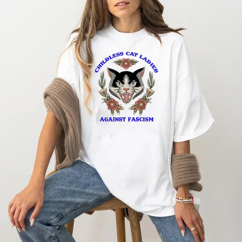 Childless Cat Ladies Kamal Crewneck , Hoodie, T Shirt Sweatshirt | HypeDripTees.com