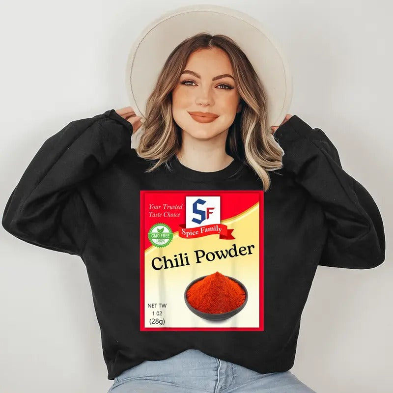 Chili Powder Condiment Costume Holiday Spice Costumes Sweatshirt T-Shirts, Hoodie | HypeDripTees.com