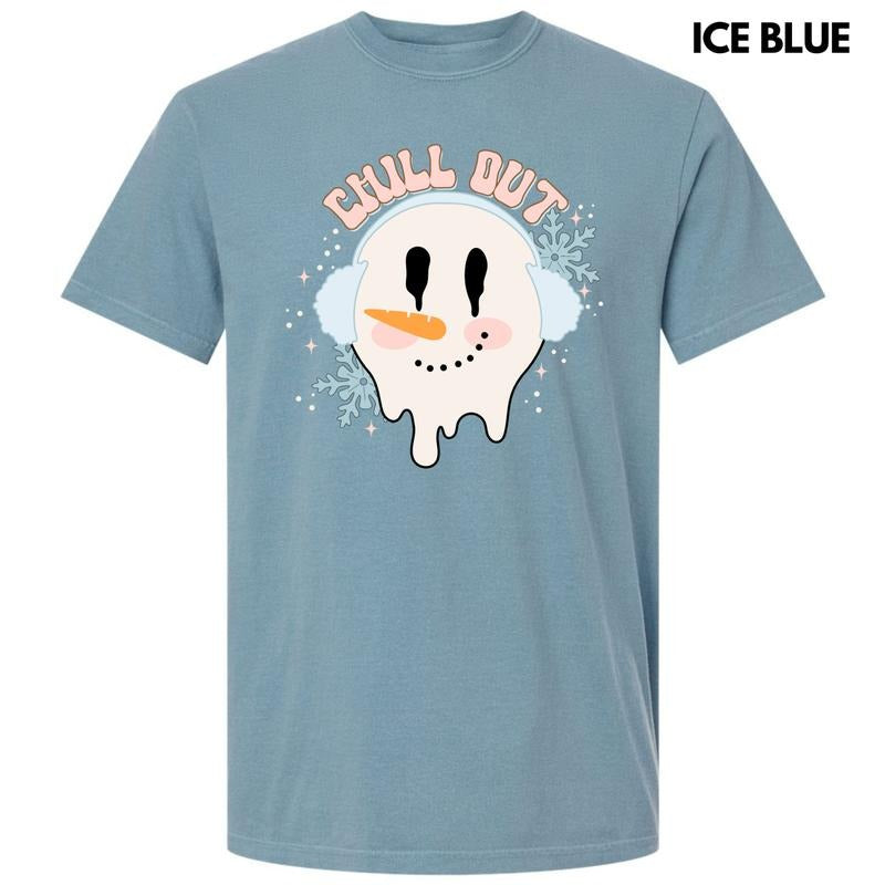 Chill Out Snowman Comfort Colors T-Shirt 'NLB' Hoodie, Sweatshirt | HypeDripTees.com