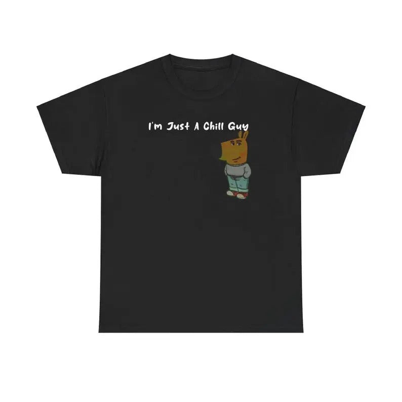 Chill guy Tshirt _unisex Heavy Cotton Tee Hoodie, Sweatshirt | HypeDripTees.com