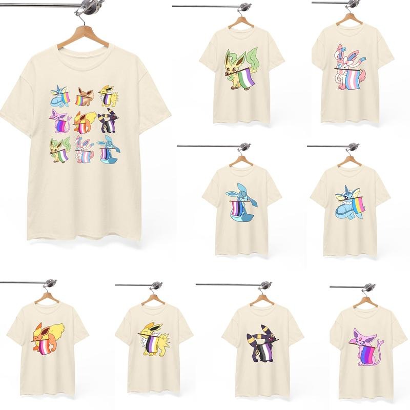 Choose Eevee LGBTQ, Pride Flag Eeveelutions, Happy Pride Month, LGBTQ+ Support Shirt, Rainbow Shirt, Pride Flag Shirt...