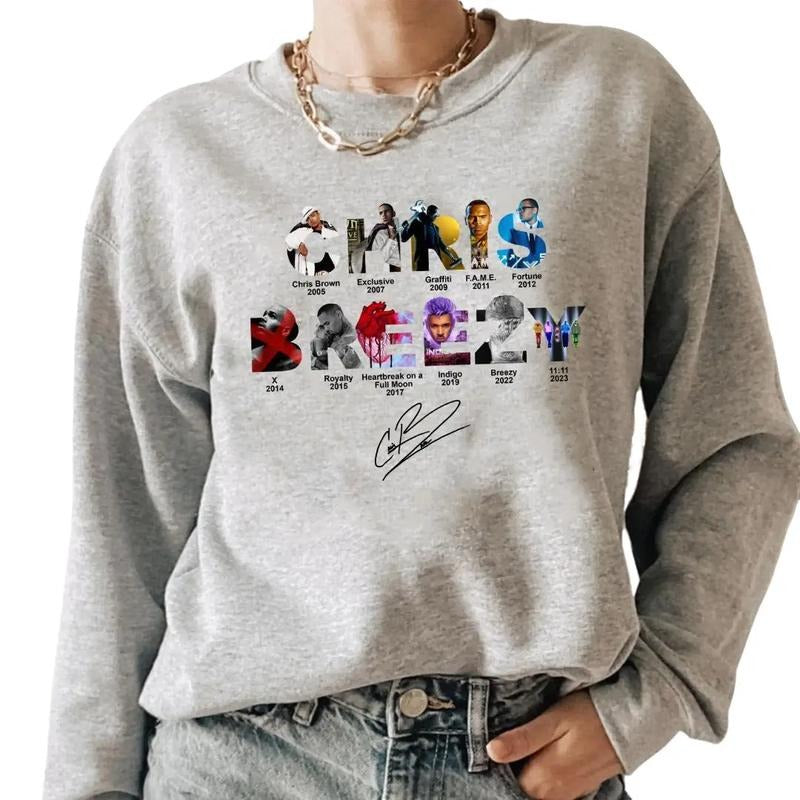 Chriis Brezy Full Albums Shirt, Gifl for women Hoodie, Sweatshirt | HypeDripTees.com