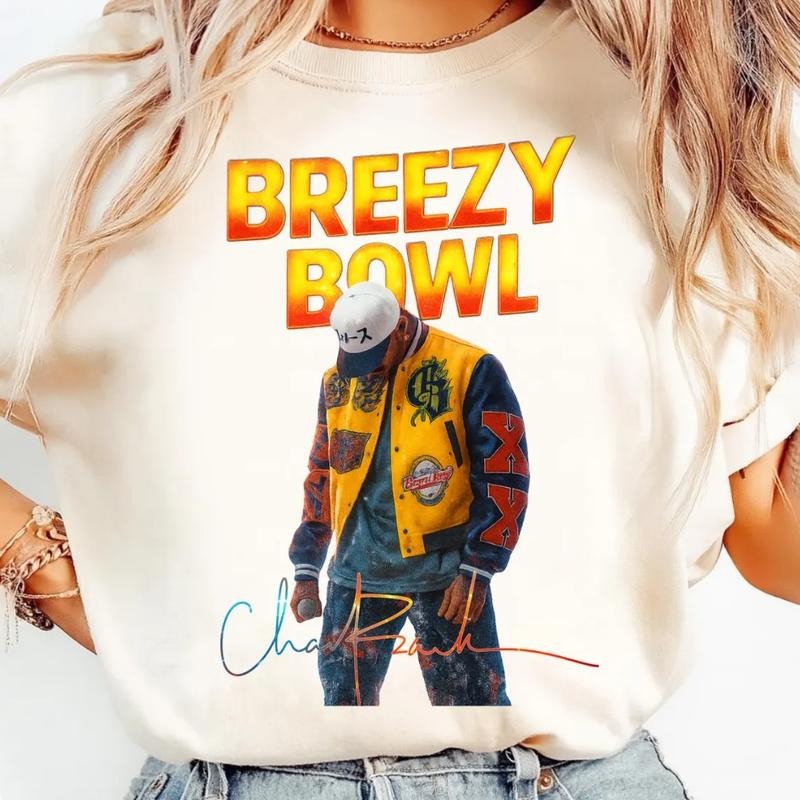 Chris Breezy Bowl XX Tour 2025 T-Shirt Retro Casual Streetwear Style Summer Gifts Hoodie, Sweatshirt | HypeDripTees.com