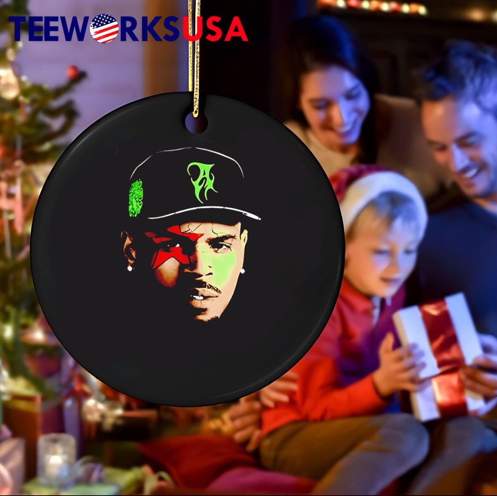 Chris Brown Face and Star Logo A Hat T-Shirt