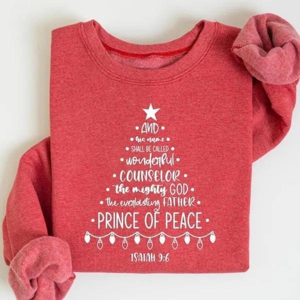 Christian Christmas sweatshirt featuring a nativity scene design, perfect religious holiday sweater and thoughtful Jesus...