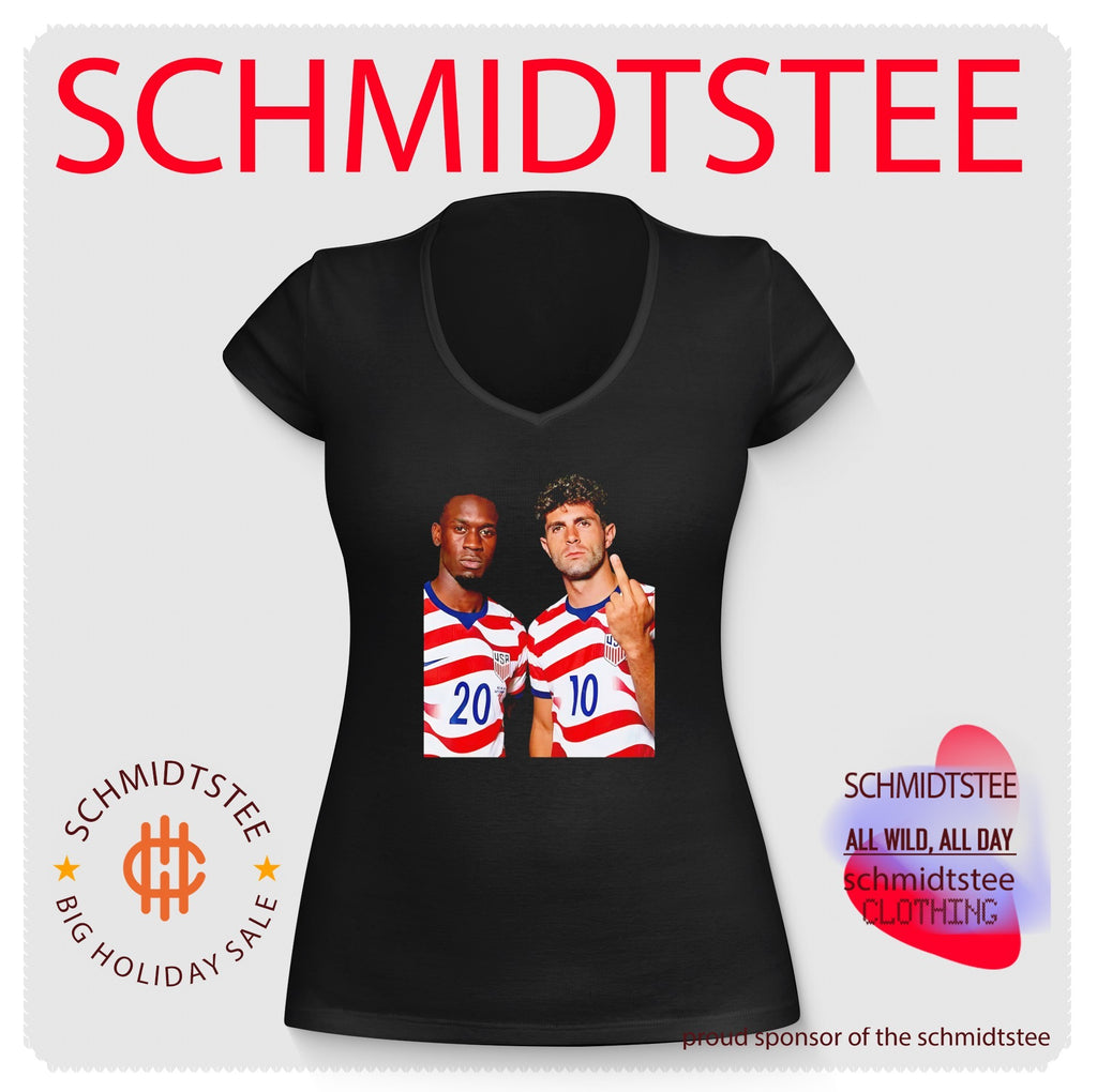 Christian Pulisic and Folarin Balogun USMNT middle finger shirt