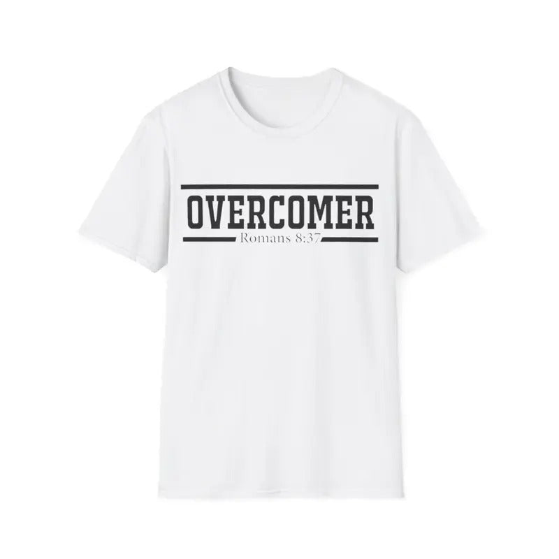 Christian T-Shirt Overcomer Jesus, Menswear Top, Womenswear Top Hoodie, Sweatshirt | HypeDripTees.com