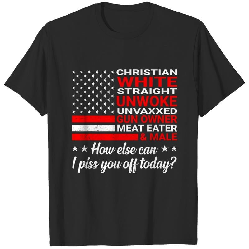 Christian White Straight Unwoke Unvaxxed Guns Owner  T-shirt, sweater and Hoodie Sweatshirt | HypeDripTees.com