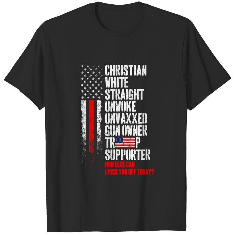 Christian White sweatshirt Straight Unwoke Unvaxxed Guns Owner  T-shirt, sweater and Hoodie | HypeDripTees.com
