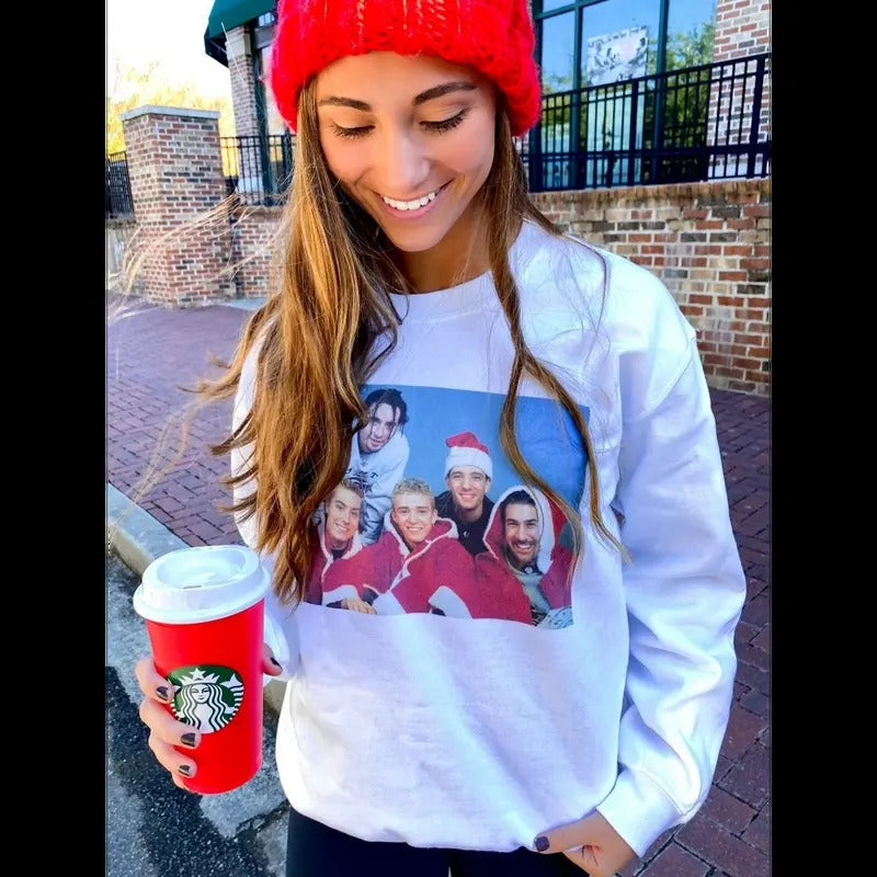 Christmas 'Happy Holidays' Festive NSYNC Sweatshirt T-Shirts, Hoodie | HypeDripTees.com