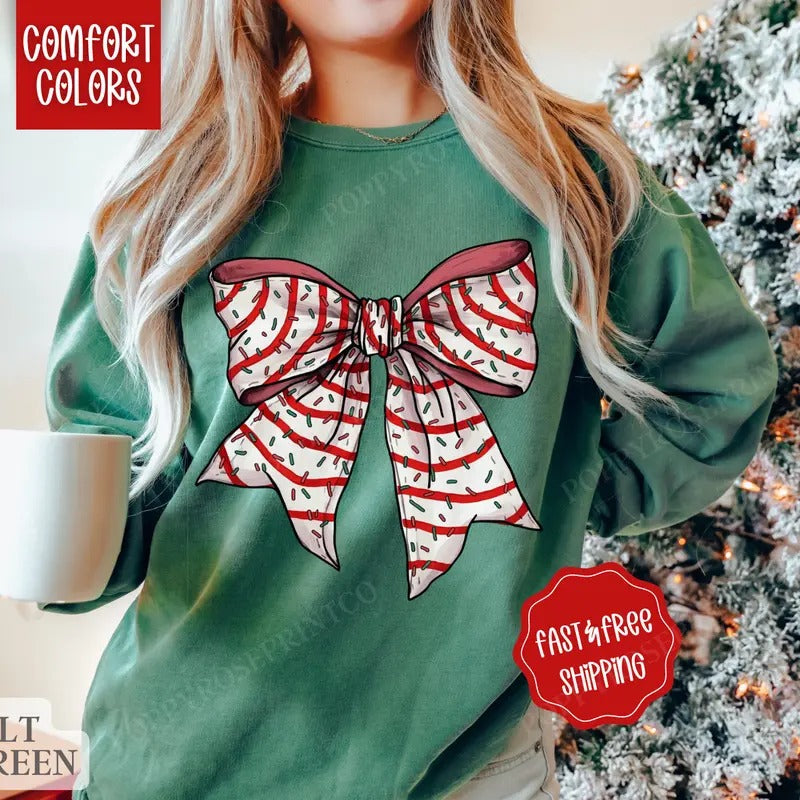 Cake Bow Comfort Colors Womenswear Retro T-Shirts, Hoodie, Sweatshirt