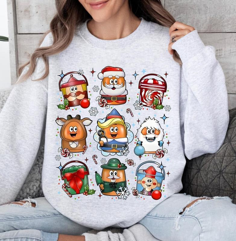 Christmas Chicken Nuggets Sweatshirt, Christmas Fast Food Shirt, Christmas Holiday Tee Shirt Hoodie | HypeDripTees.com