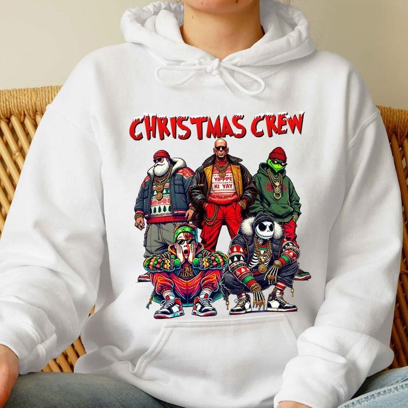 Christmas Crew Shirt, Christmas Movies Shirt, Xmas Graphic Tee Comfort Cotton Sweatshirt Christmas Hoodie | HypeDripTees.com