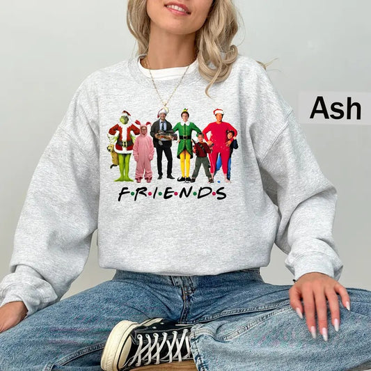 Christmas Friends Sweatshirts, Christmas Movie Tee, Funny Christmas Shirt, Christmas Party Shirt, Gift For, 90's Movie Tee, Christmas Elf
