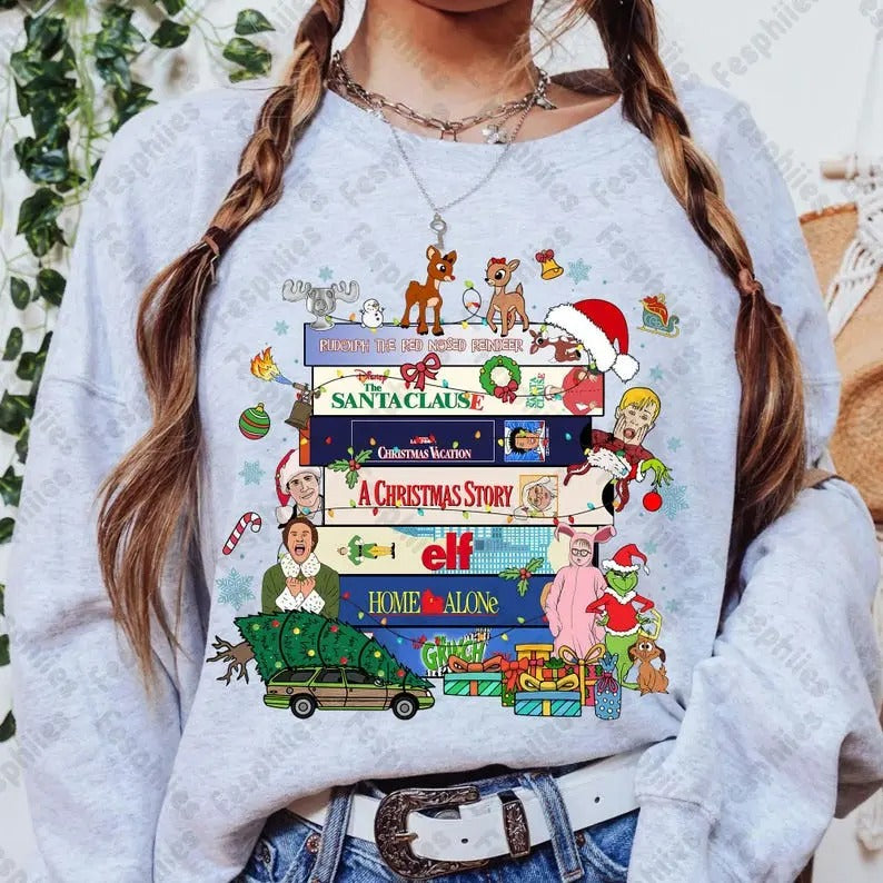 Christmas Friends tshirt,sweatshirt,hoodie Bundle, Christmas Movies sweatshirt, 90s Christmas hoodie, Christmas Design,...