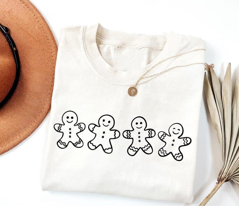 Christmas Gingerbread Shirt, Christmas Cookies Shirt, Gingerbread Christmas Shirt, Christmas Gift, Holiday Shirt, Womens...