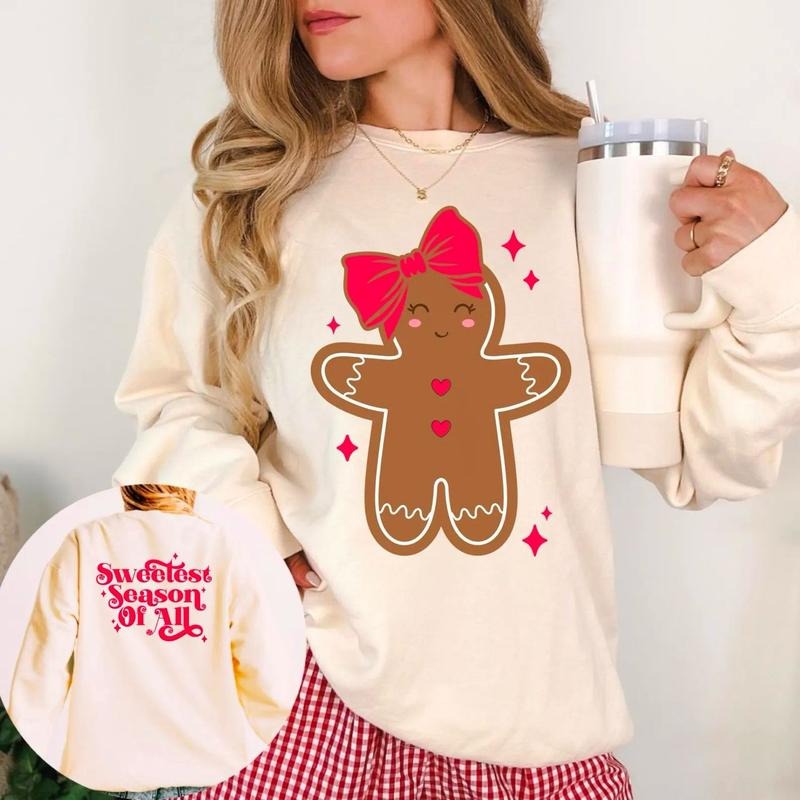 Christmas Gingerbread Sweatshirt, Christmas Cookies Shirt, Gingerbread Christmas Sweater, Christmas Shirt, Cute Holiday...